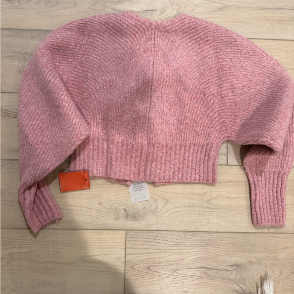 NWT Cult Gaia Casella Pink Cardigan with Gold Hardware Size Medium - Picture 6 of 9